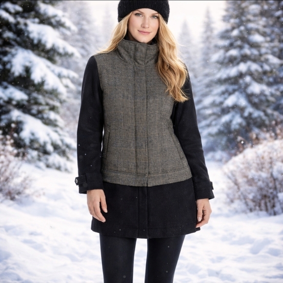 Prana Jackets & Blazers - prAna Women's Caprise Jacket Gravel gray herringbone warm chic winter NWT. Sz S